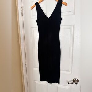 Autumn Cashmere Black Sleeveless LBD Dress